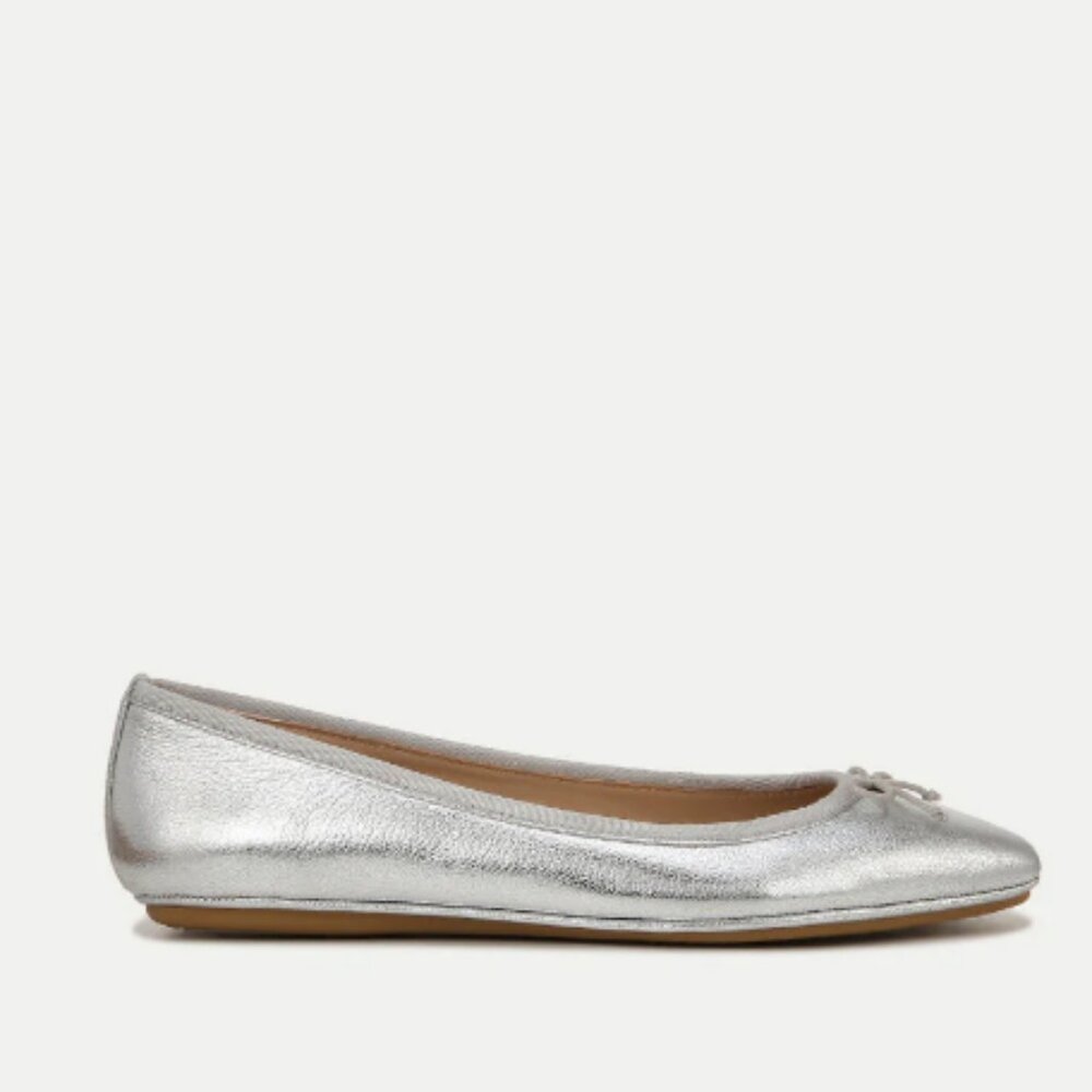 Veronica Beard Beatrix Metallic Ballet Flat